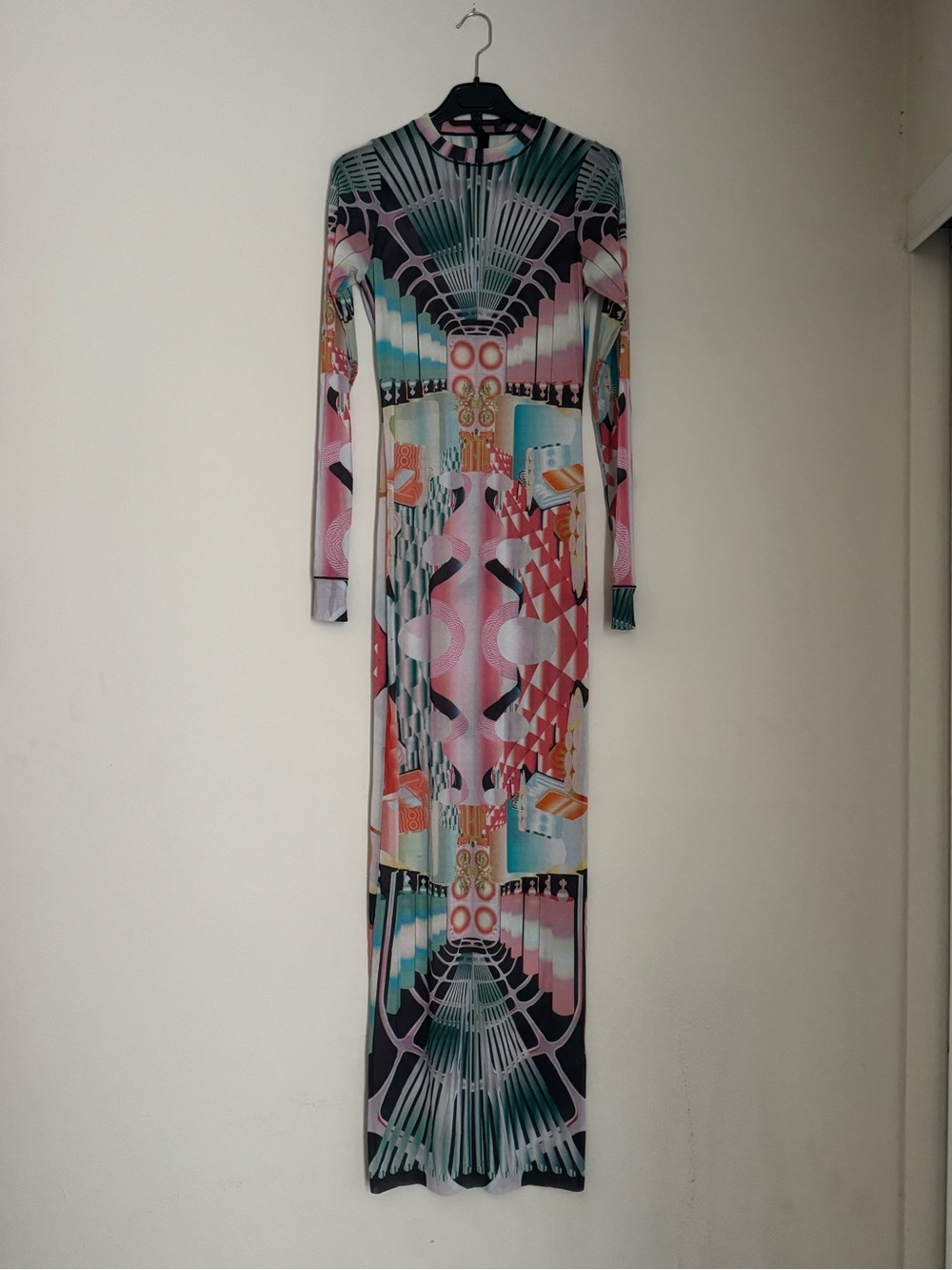 NWOT SUMMER MESH LONG SLEEVE DRESS | DECO TRAIN in L